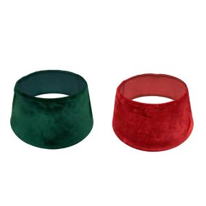 FALDA DE ARBOL 56X56X25CM ROJO-VERDE